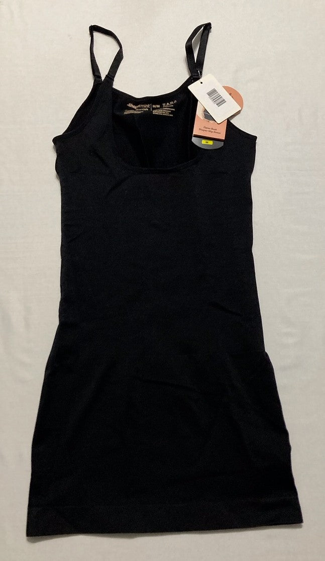 SHAPERMINT Essentials Open Bust Shaper Slip Dres BLACK M