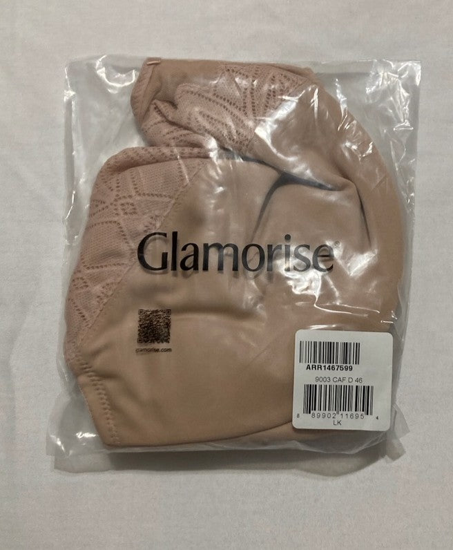 GLAMORISE Plus Size Wonderwire Minimizer Bra Underwire CAFÉ 46D