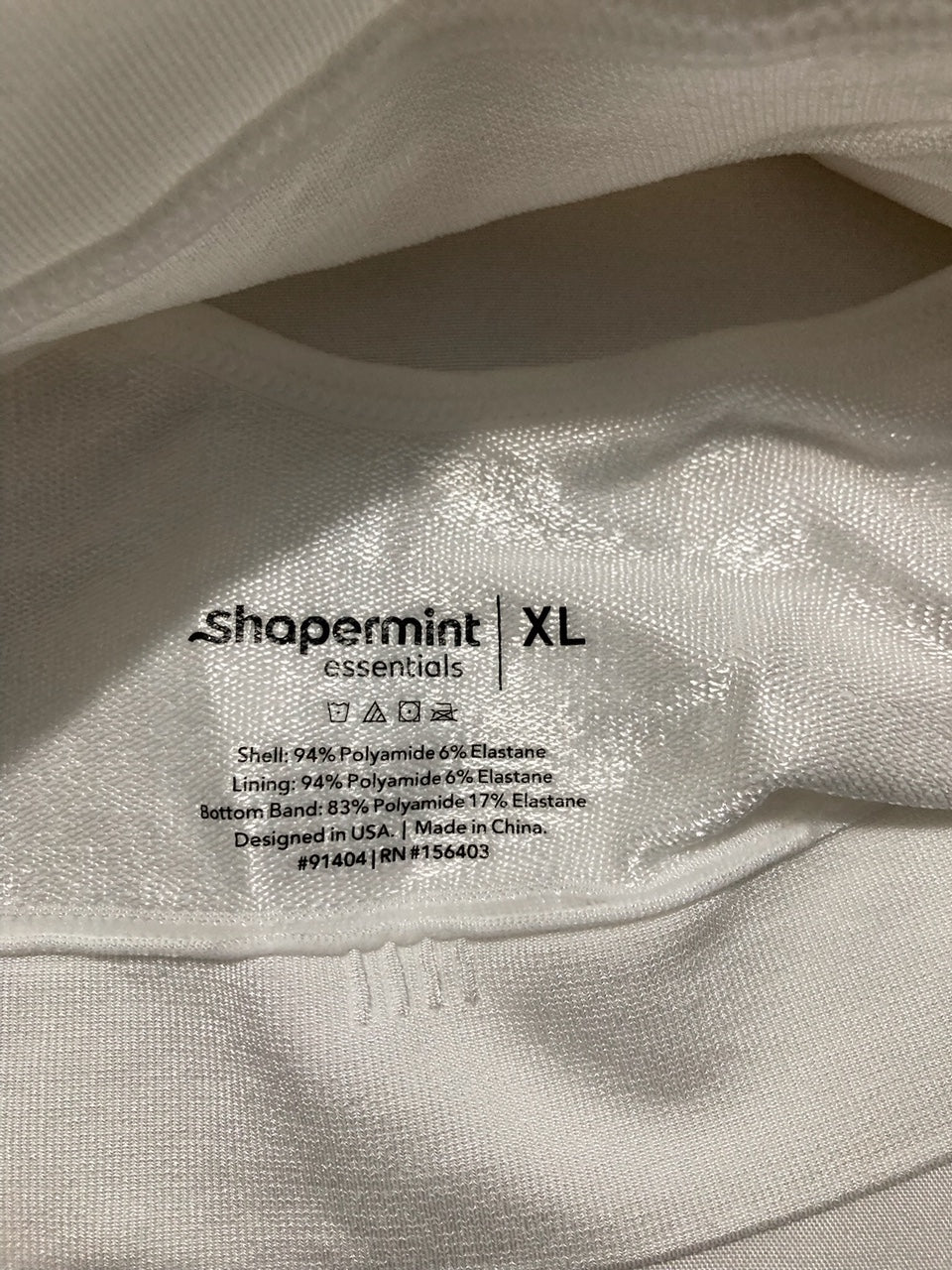 SHAPERMINT Everyday Throw-on Wireless Bralette WHITE XL