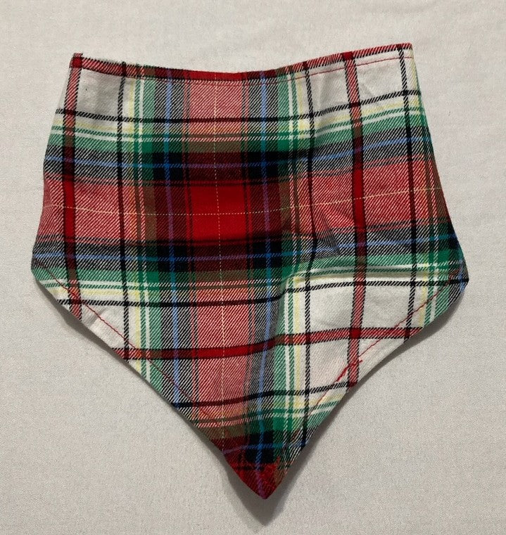 HOLIDAY LANE Winterton Plaid Matching Family Pet Bandana RED S/M