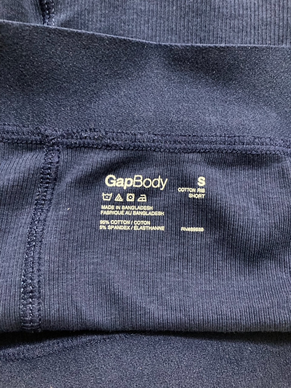 GAPBODY Logo Comfort High Waist Low Shorts BLUE S