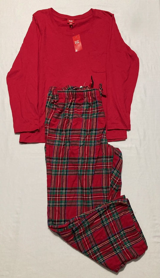 FAMILY PJS HOLIDAY PAJAMA SET RED XXL