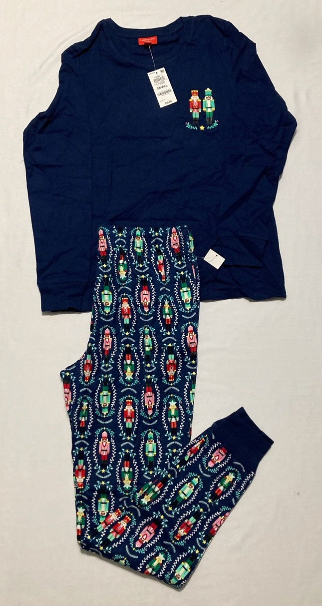 HOLIDAY LANE Nutcracker Matching Pajama Sets BLUE S