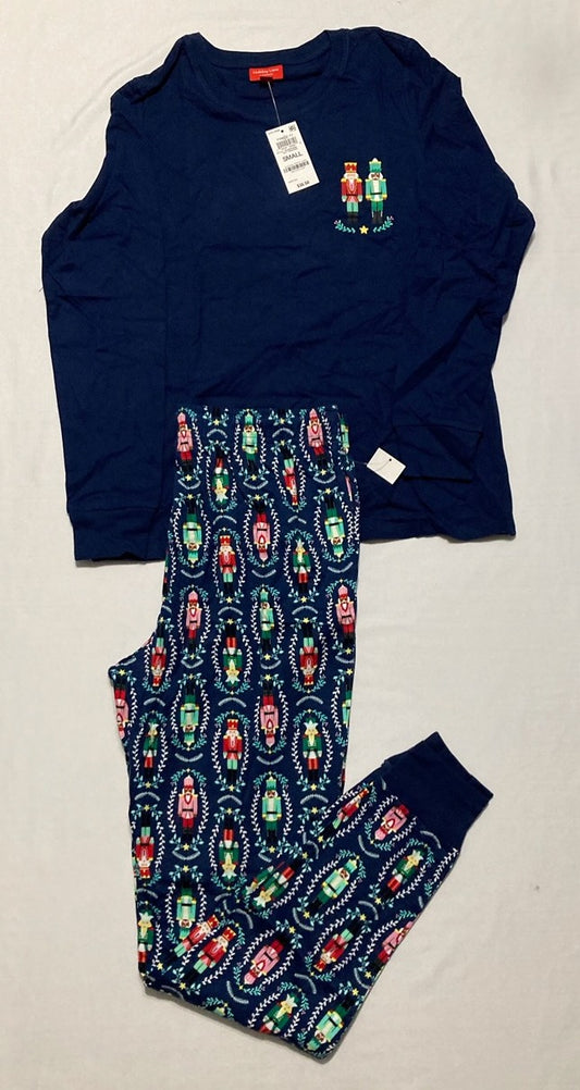 HOLIDAY LANE Nutcracker Matching Pajama Sets BLUE S
