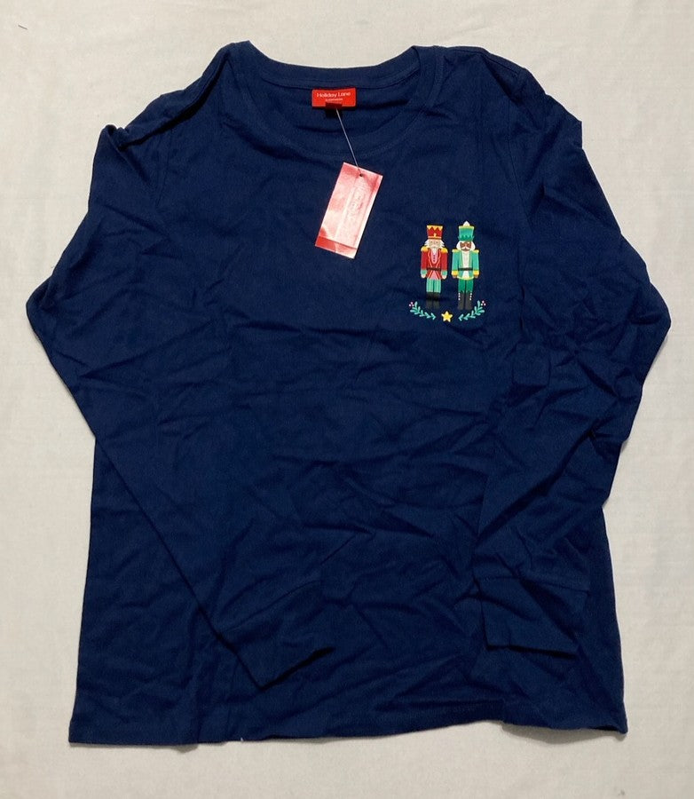 HOLIDAY LANE Nutcracker Matching Pajama Sets BLUE S