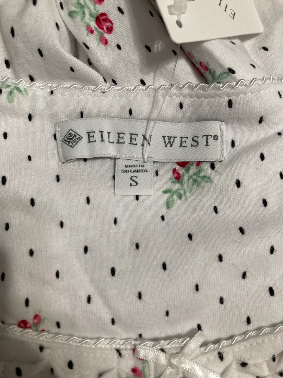 EILEEN WEST Cotton Peached Jersey WHITE S