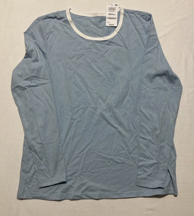 CHARTER CLUB 2-Pc. Long-Sleeve Pajamas Set BLUE S