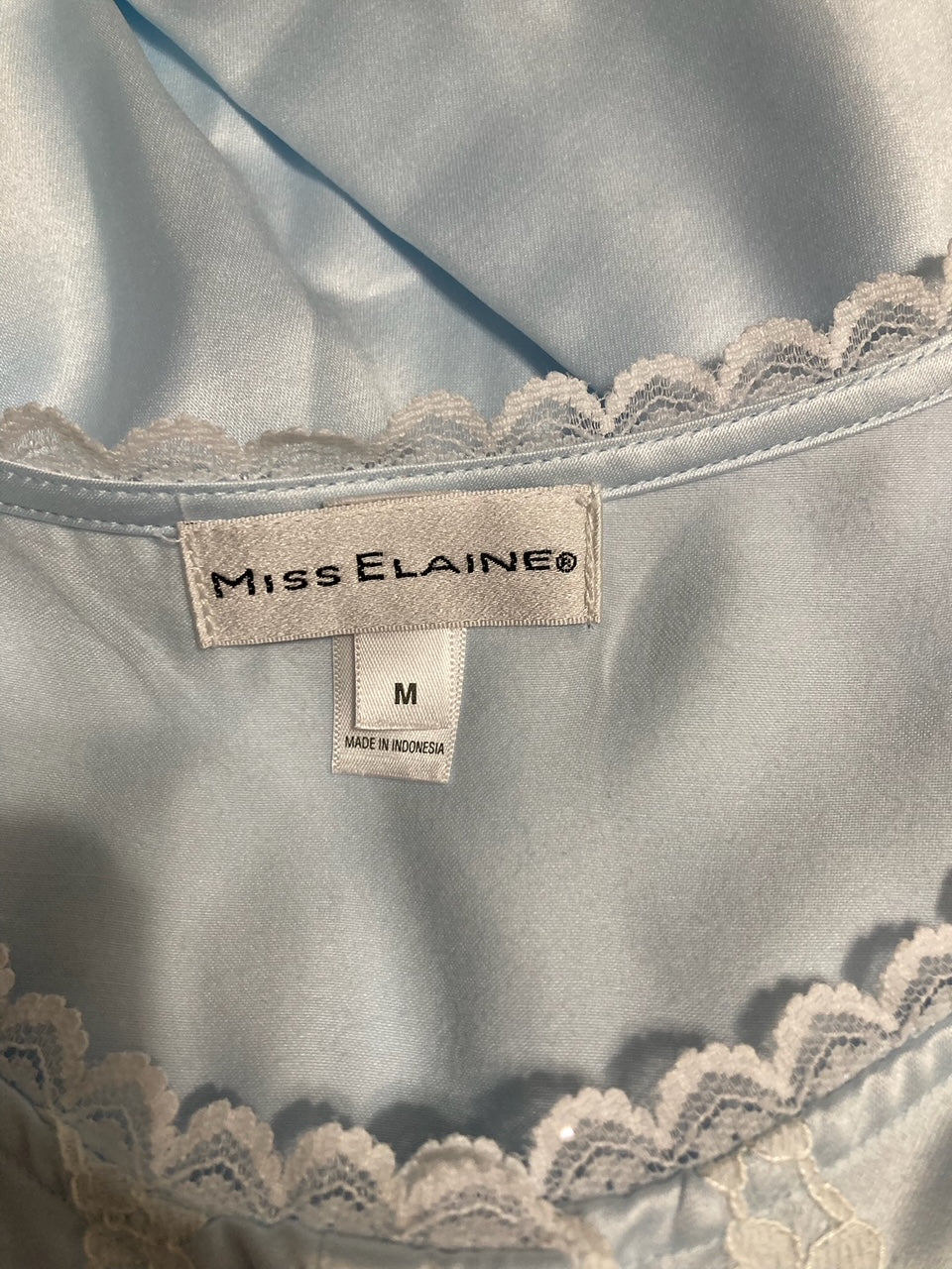 MISS ELAINE Sleepshirt Long BLUE M