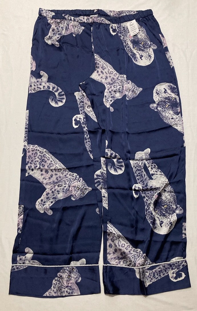 MIDNIGHT BAKERY 2-pc. Satin Pajamas Set NAVY XL