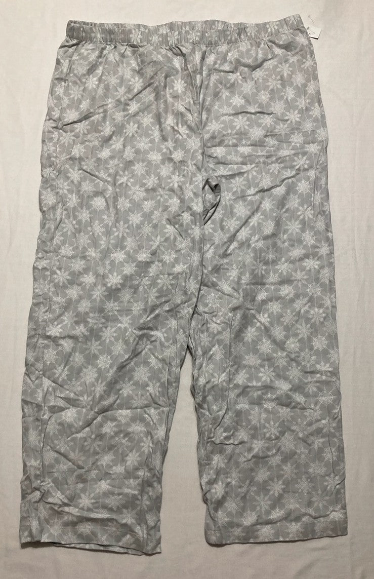 CHARTER CLUB 2-Pc. Cotton Flannel Packaged Pajamas Set GREY XL