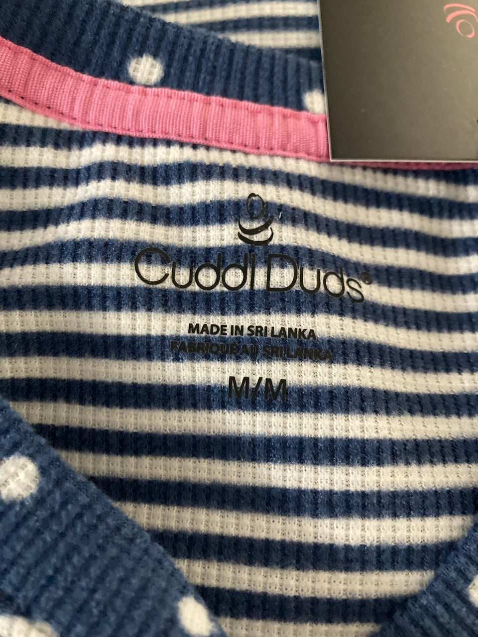 CUDDL DUDS Long Sleeve with Jogger Pajama Set BLUE M