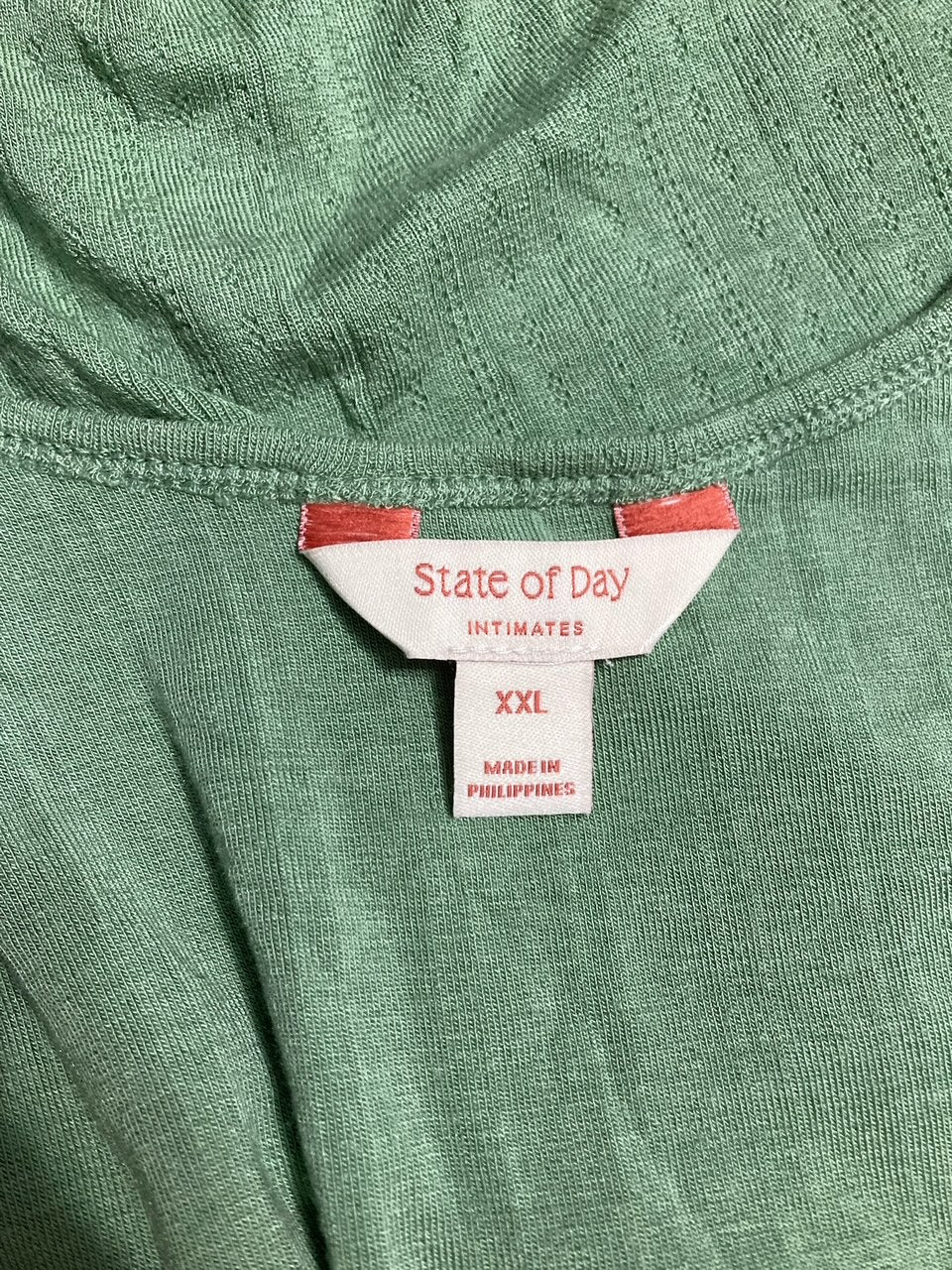 STATE OF DAY Pajam set GREEN 2XL