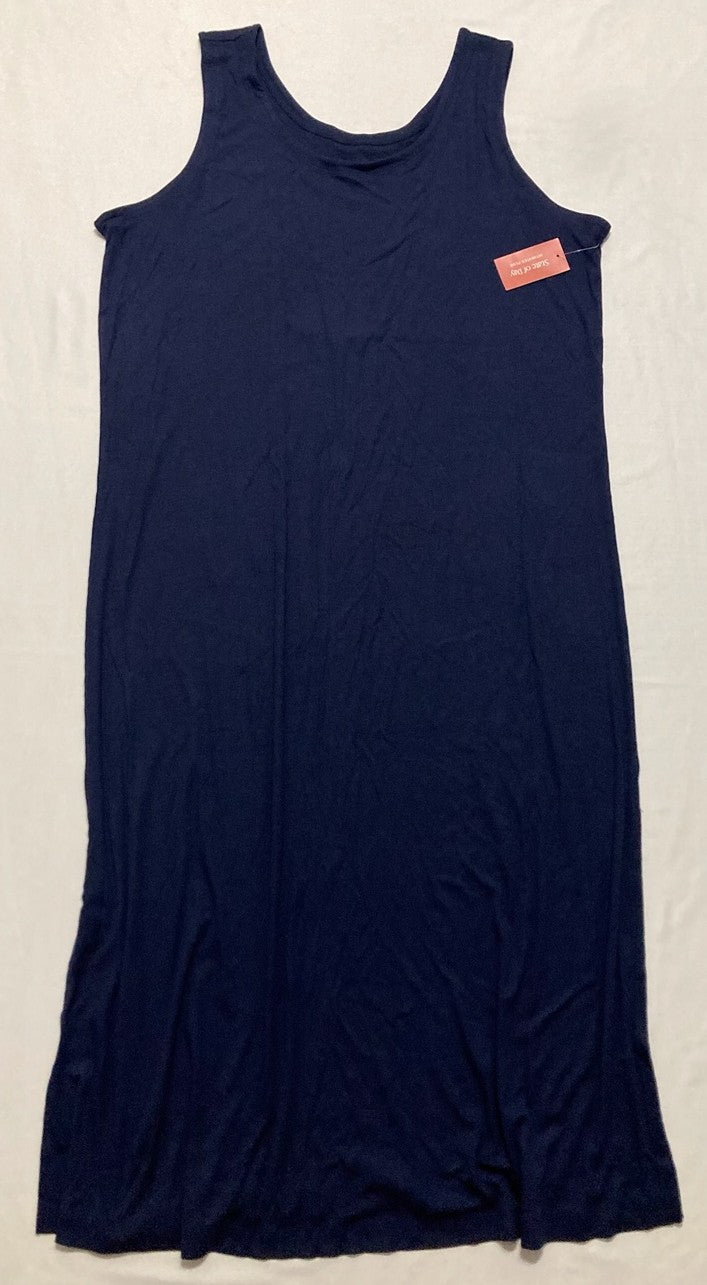 STATE OF DAY Full Length Night Gowns NAVY 2X