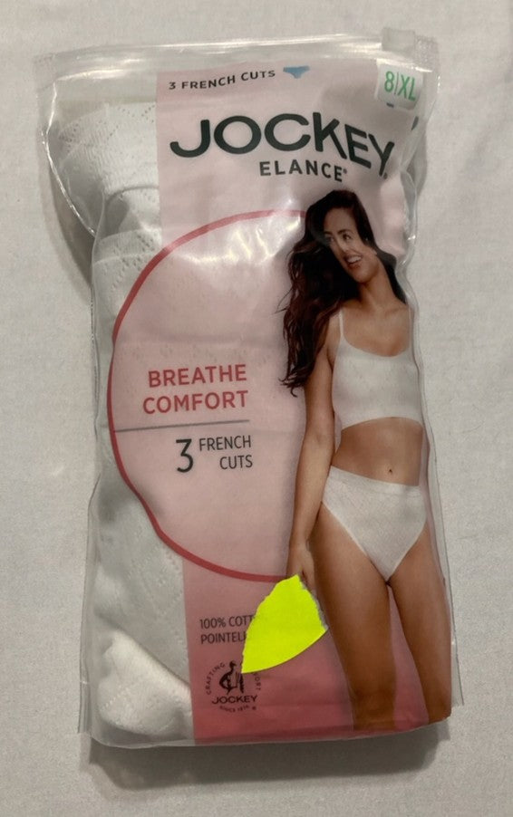 JOCKEY Underwear Plus Size Elance Hipster - 3 Pack WHITE 8