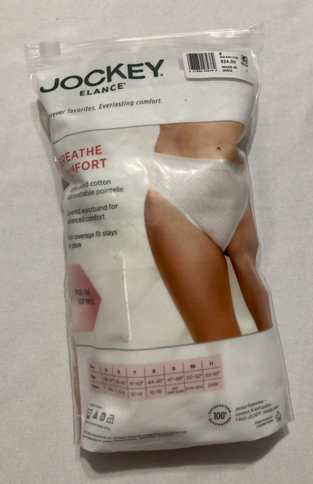 JOCKEY Underwear Plus Size Elance Hipster - 3 Pack WHITE 8