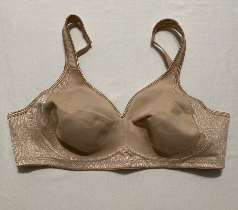 PLAYTEX 18 Hour Side & Back Smoothing Wireless Bra NUDE 38C