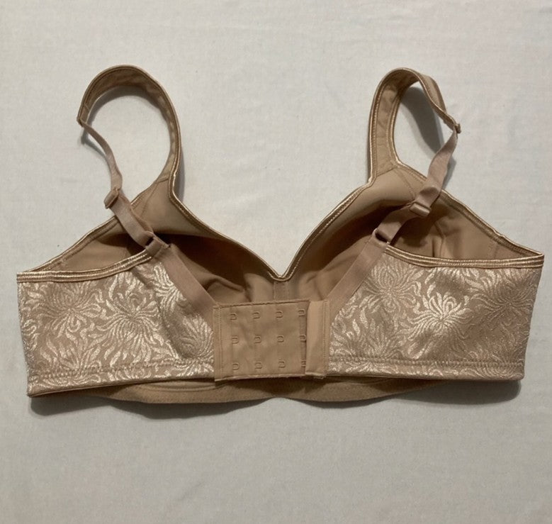 PLAYTEX 18 Hour Side & Back Smoothing Wireless Bra NUDE 38C