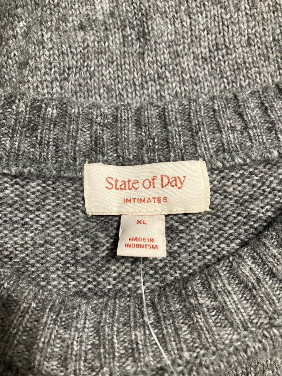 STATE OF DAY Pajama set long sleeve GRAY XL
