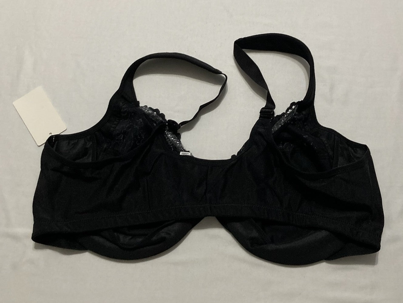 GLAMORISE Plus Size Wonderwire Front-Closure Bra Underwire BLACK 50C