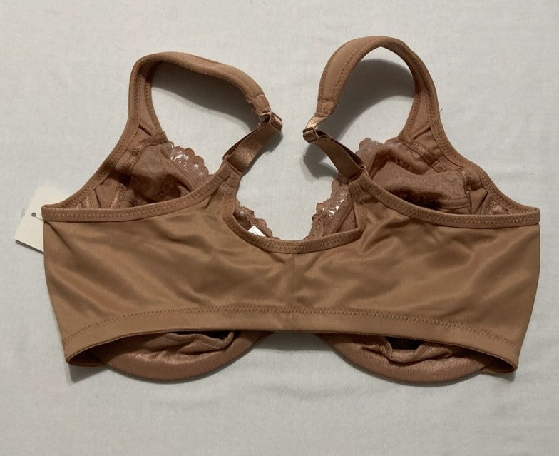 GLAMORISE Plus Size Wonderwire Front-Closure Bra Underwire CAPUCCINO 38DD