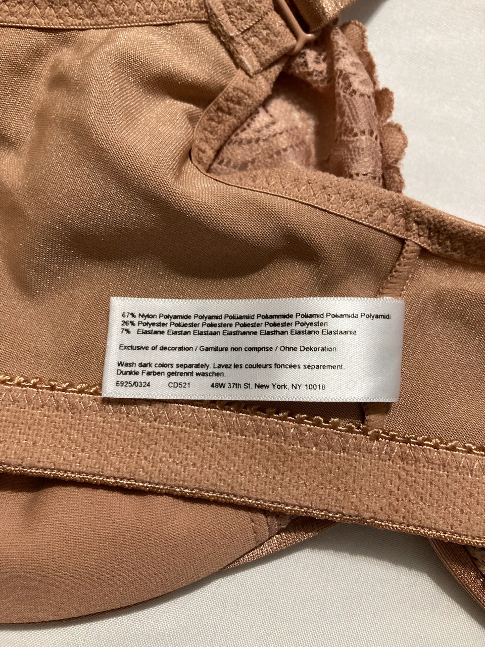 GLAMORISE Plus Size Wonderwire Front-Closure Bra Underwire CAPUCCINO 38DD