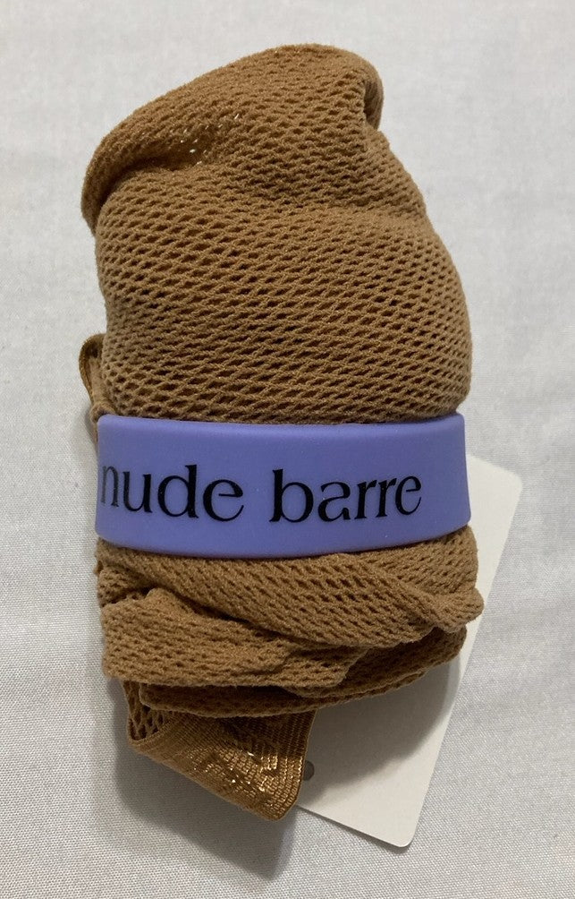 NUDE BARRE Fishnet Tights BROWN S/M