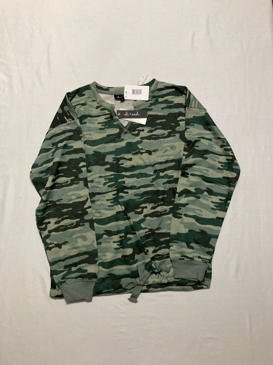 ALI+ANDI Pajama set Green Long Sleeve Top & Bottom Pant Loungewear GREEN XL