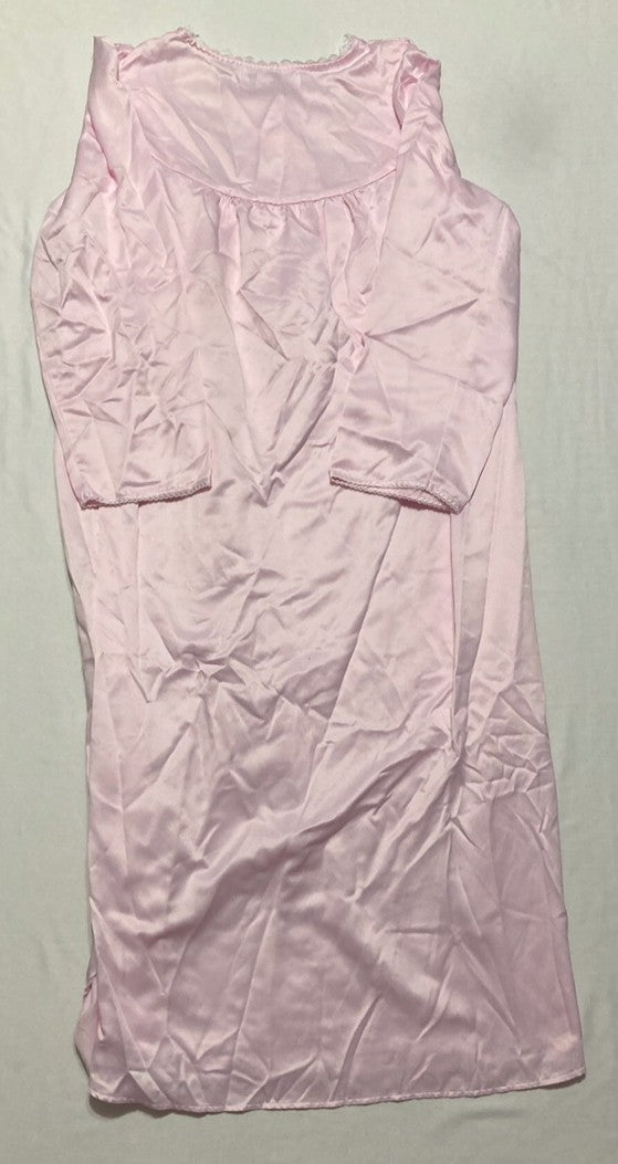 MISS ELAINE VINTAGE NIGHTGOWN and ROBE ROSE L