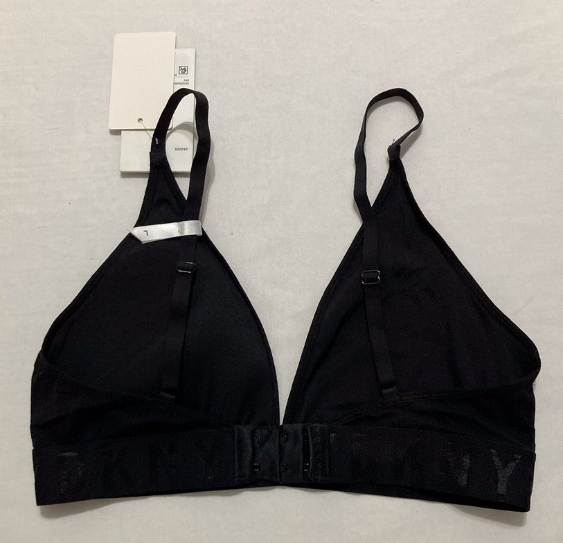 NWD DKNY Seamless Litewear Rib Bralette Bra BLACK L