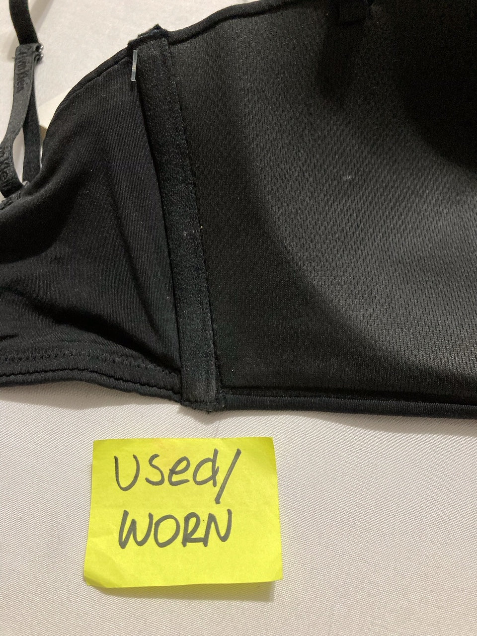 NWD CALVIN KLEIN Form to Body Lightly Lined Bandeau Bra BLACK M