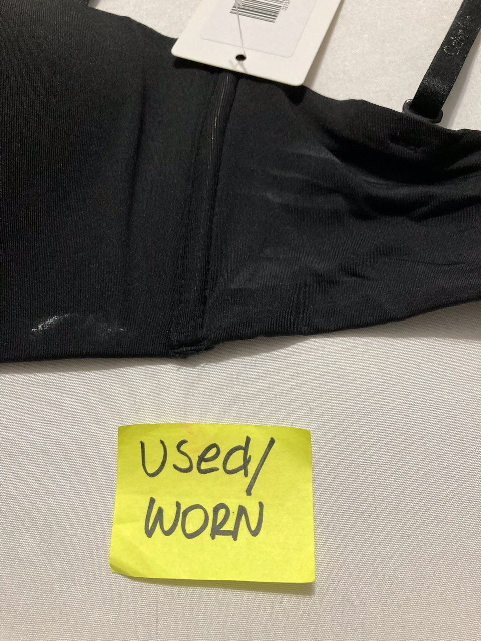 NWD CALVIN KLEIN Form to Body Lightly Lined Bandeau Bra BLACK M