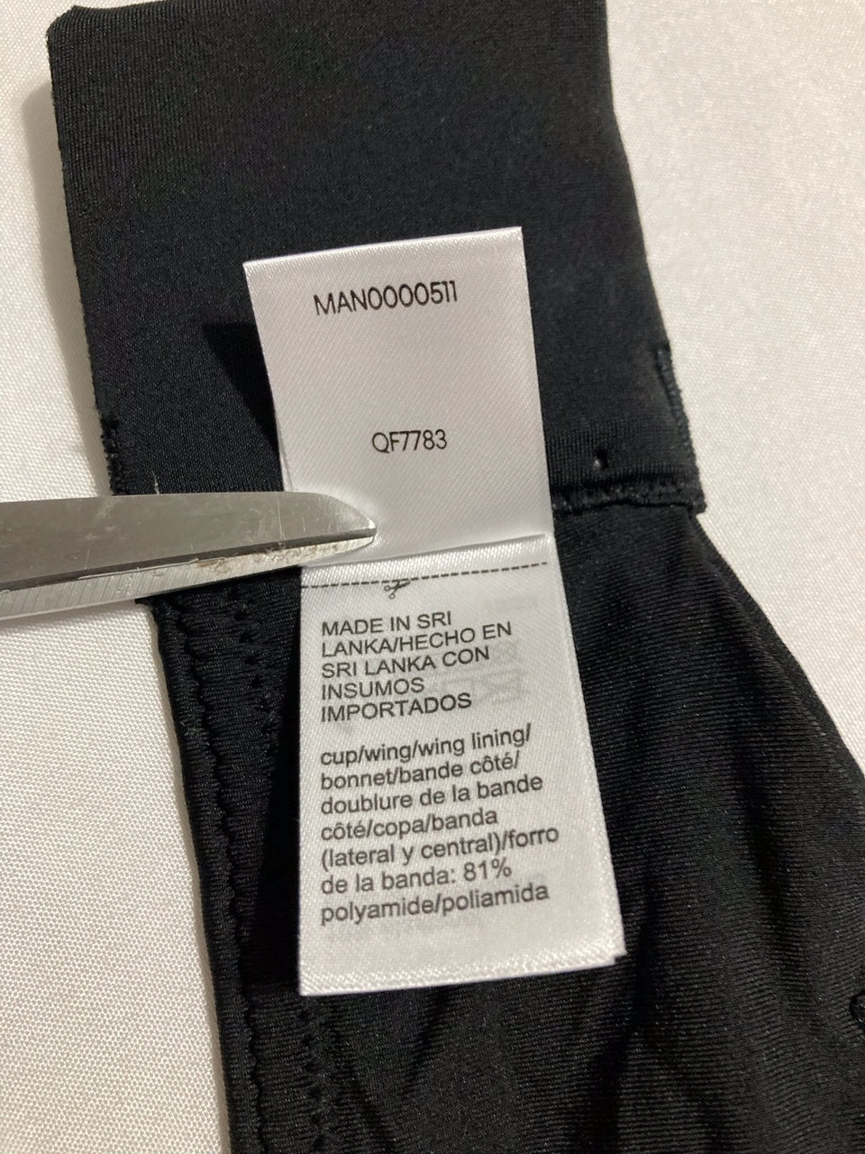 NWD CALVIN KLEIN Form to Body Lightly Lined Bandeau Bra BLACK M