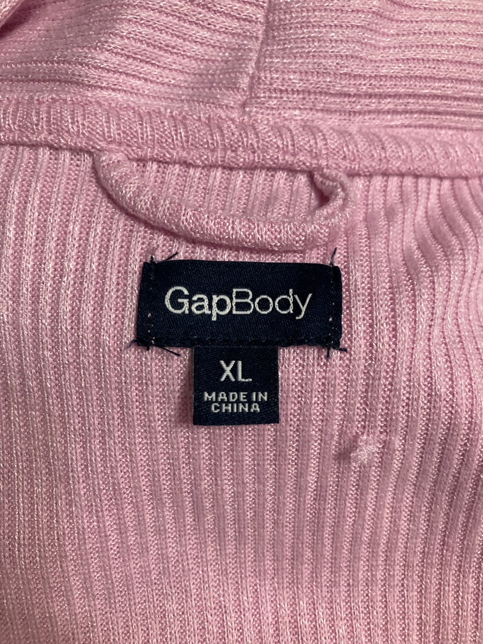 NWD GAPBODY Long-Sleeve Ribbed Belted Robe PINK XL