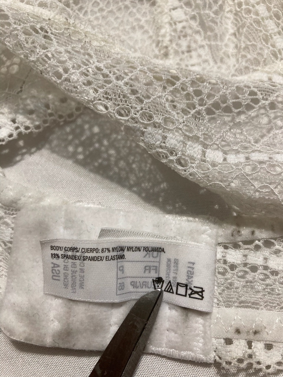 NWD DKNY Lace Bralette WHITE S