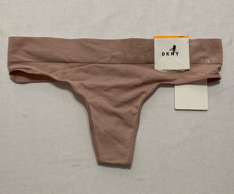 NWD DKNY Seamless Litewear Thong Panty NUDE S