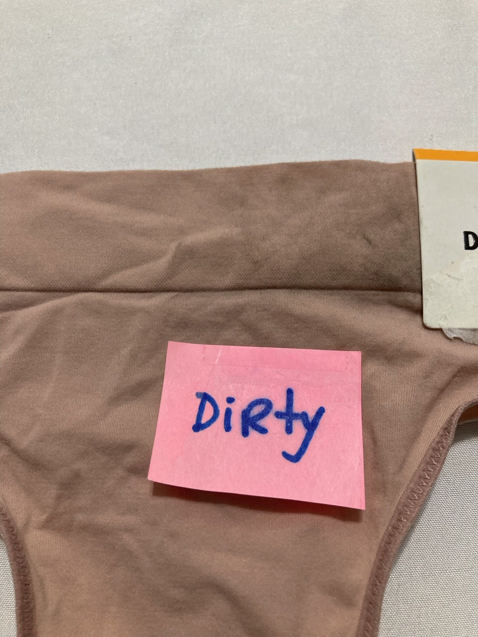 NWD DKNY Seamless Litewear Thong Panty NUDE S