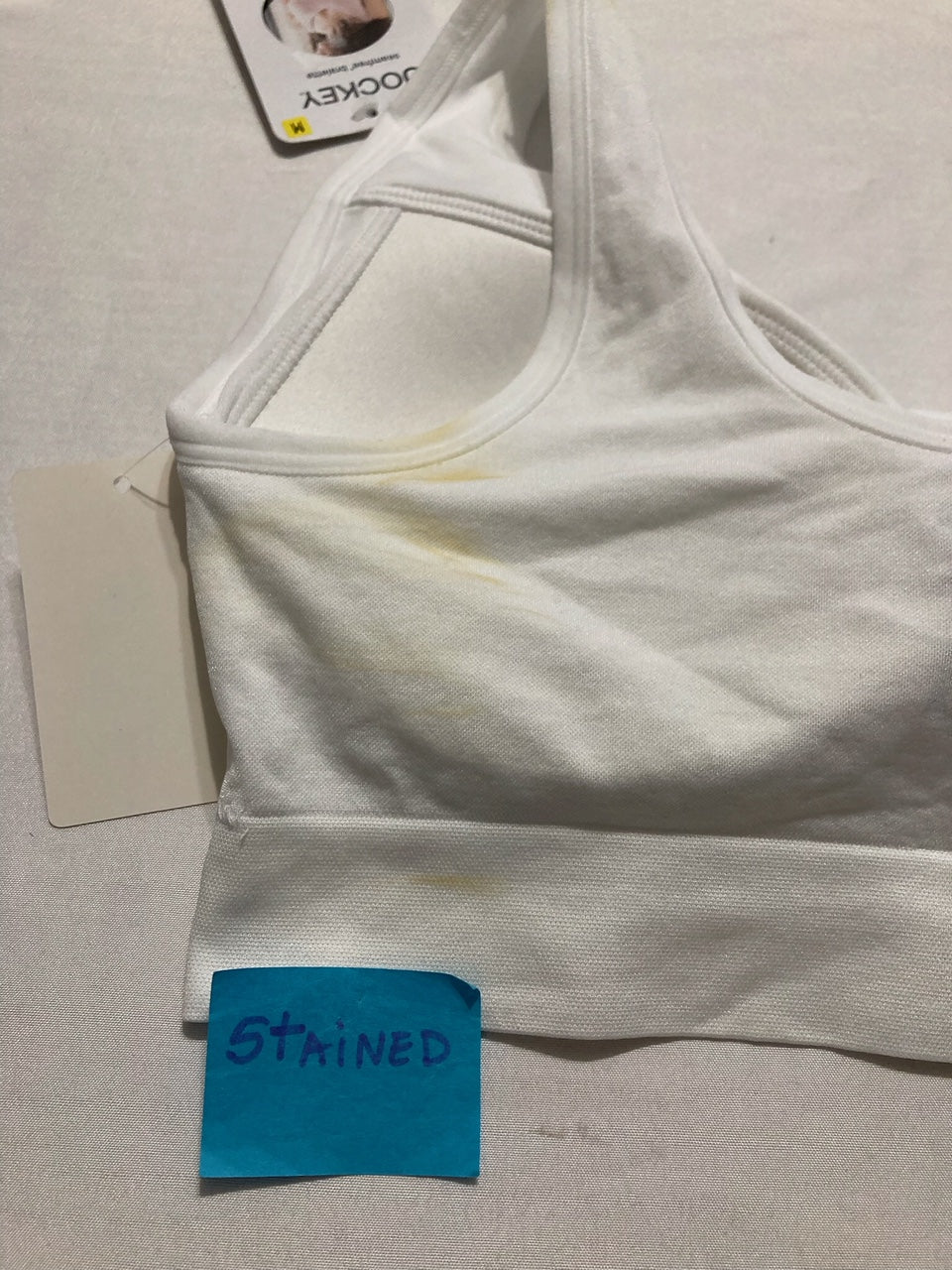 NWD JOCKEY Bra Seamfree Back Smoothing Bralette WHITE M