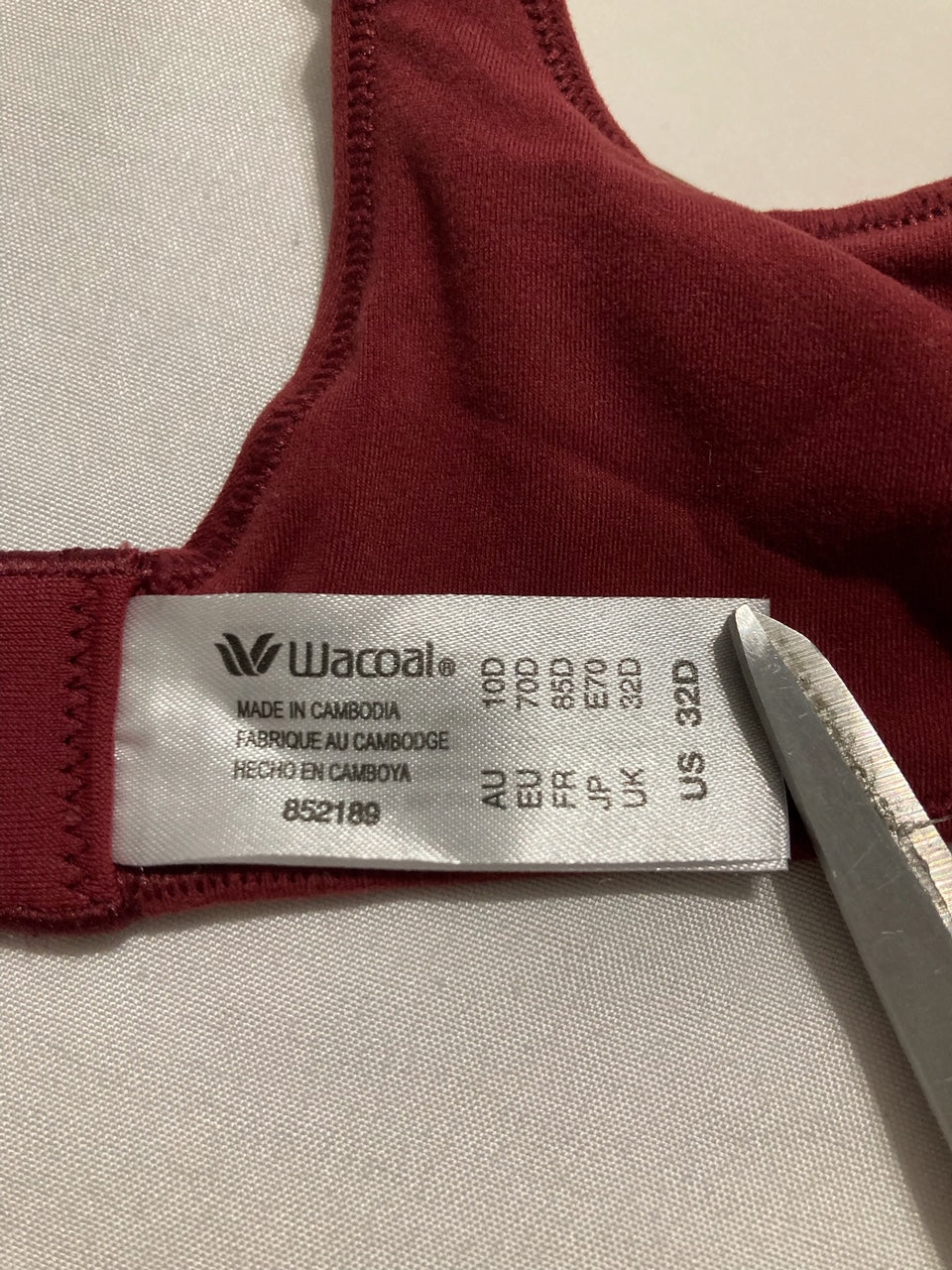 NWD WACOAL How Perfect Wire Free Bra CORDOVAN 32D