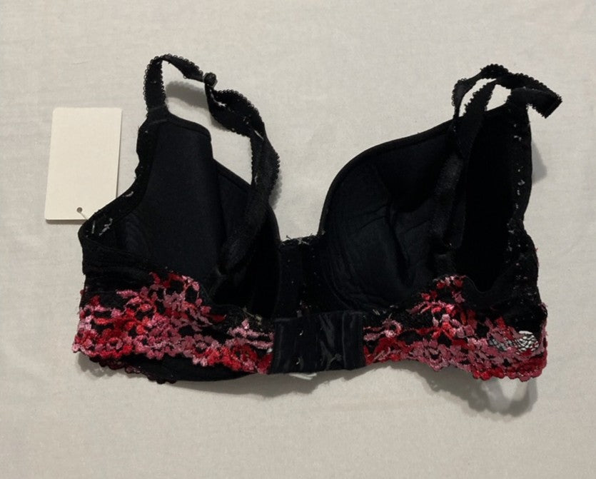 NWD WACOAL Embrace Lace Contour Bra BLACK/RED 32D