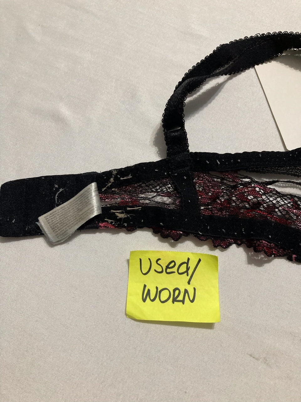 NWD WACOAL Embrace Lace Contour Bra BLACK/RED 32D