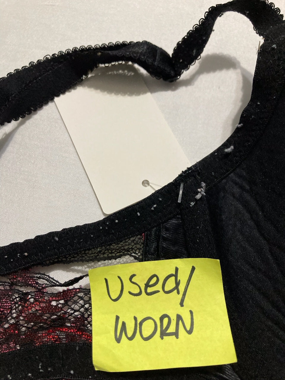 NWD WACOAL Embrace Lace Contour Bra BLACK/RED 32D