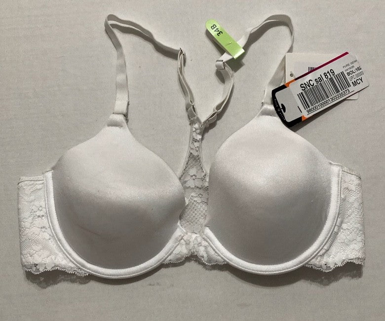NWD MAIDENFORM Racerback Bra with Shaping & Support Underwire Bras WHITE 34B