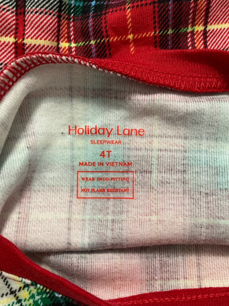 HOLIDAY LANE holiday pajama top WINTERTON 4T