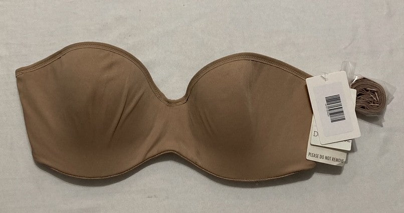 NWD DOMINIQUE Hidden Underwire Convertible Strapless Bra BEIGE 32DD