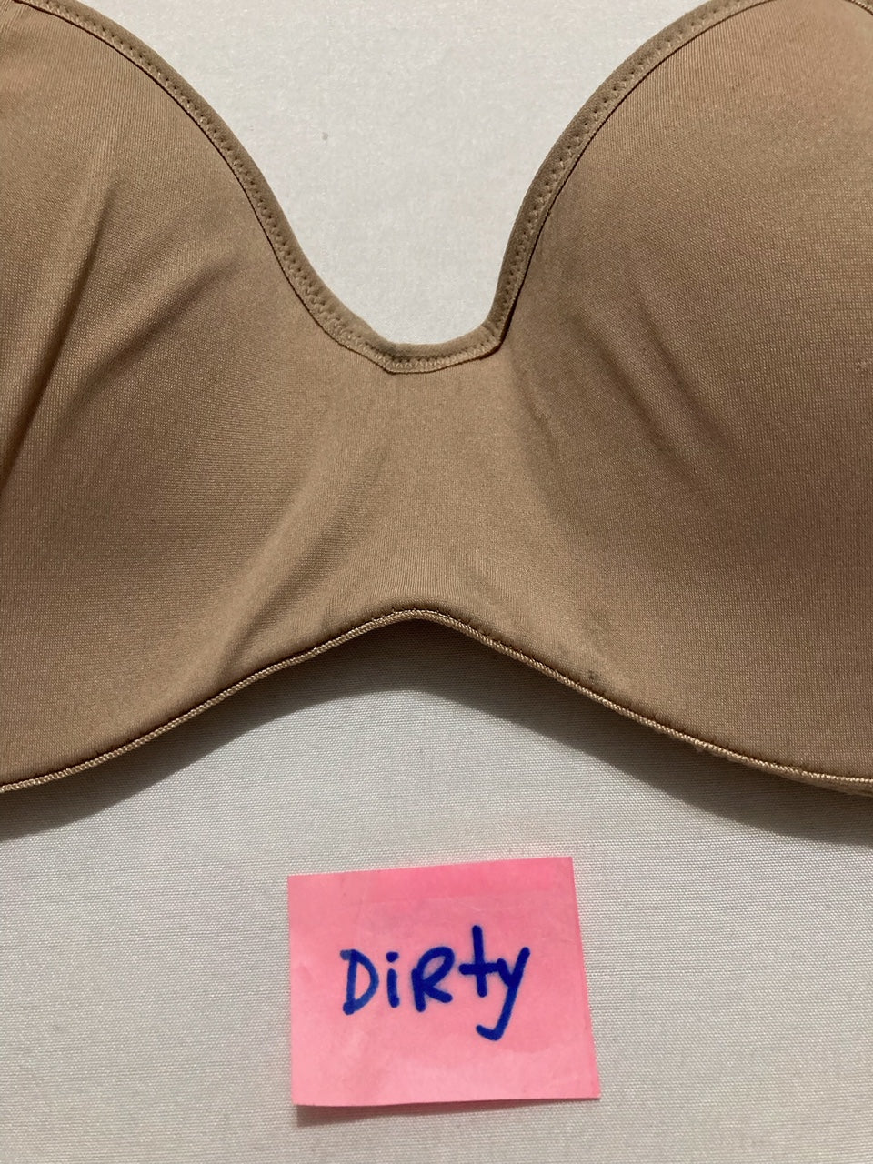 NWD DOMINIQUE Hidden Underwire Convertible Strapless Bra BEIGE 32DD