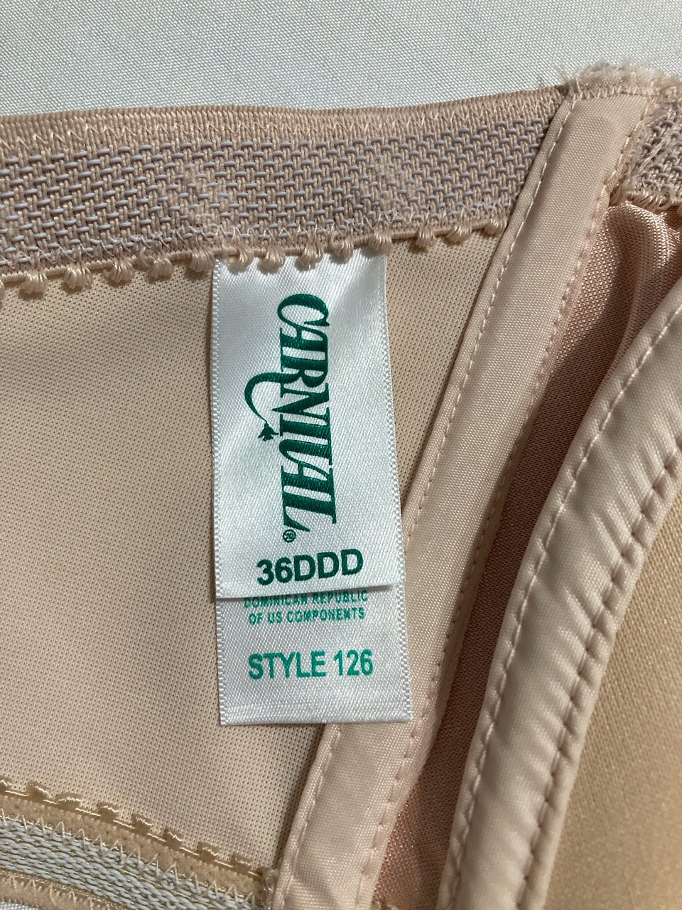 NWD CARNIVAL Seamless Unlined Lace Bandeau ROSE 36DDD