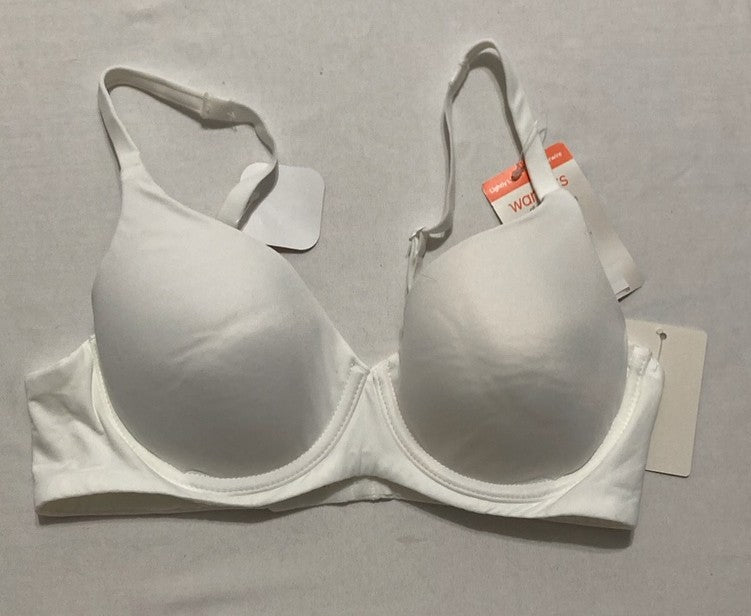 NWD WARNERS Underwire T-Shirt Bra WHITE S