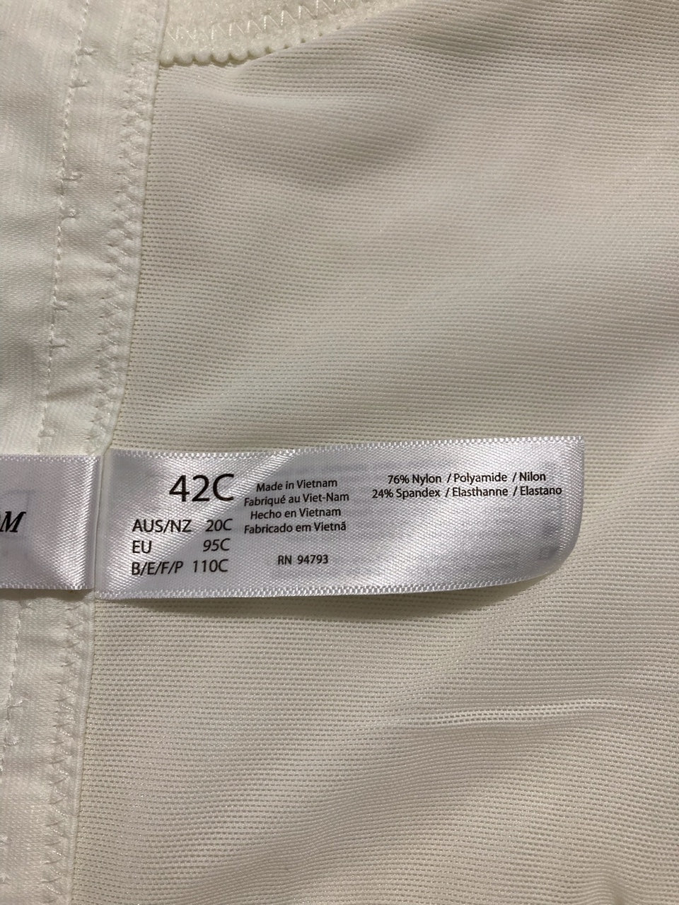 NWD DOMINIQUE Seamless Padded Longline Strapless Bra BONE 42C