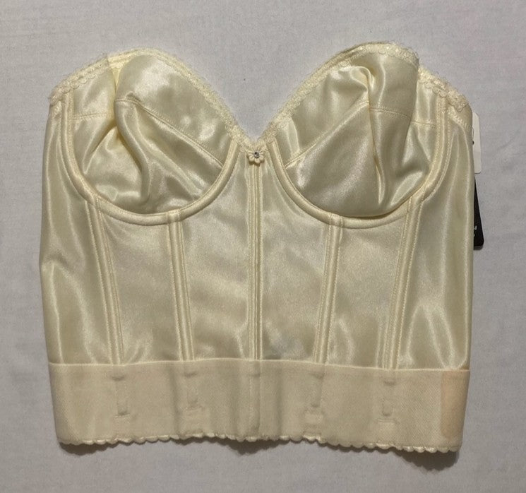 NWD DOMINIQUE Noemi Backless Strapless Bustier Bridal Bra IVORY 34B