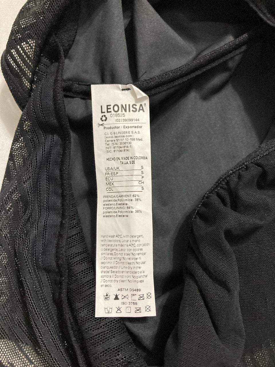 LEONISA Sculpting Mid-Thigh Body Shaper Tummy Control BLACK S